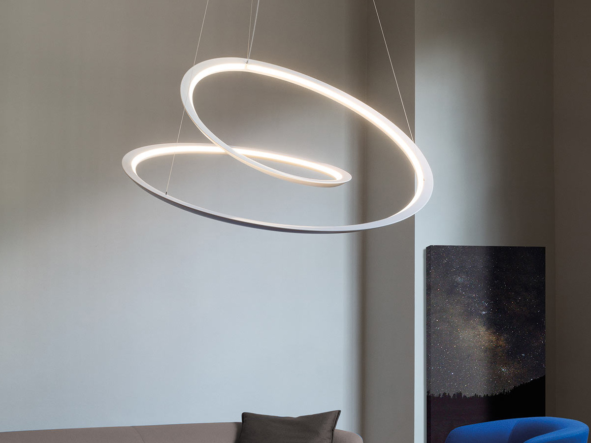 Nemo Kepler Minor Suspension Lamp White Uplight
