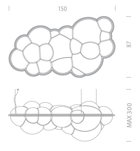 Nemo Nuvola Suspension Lamp