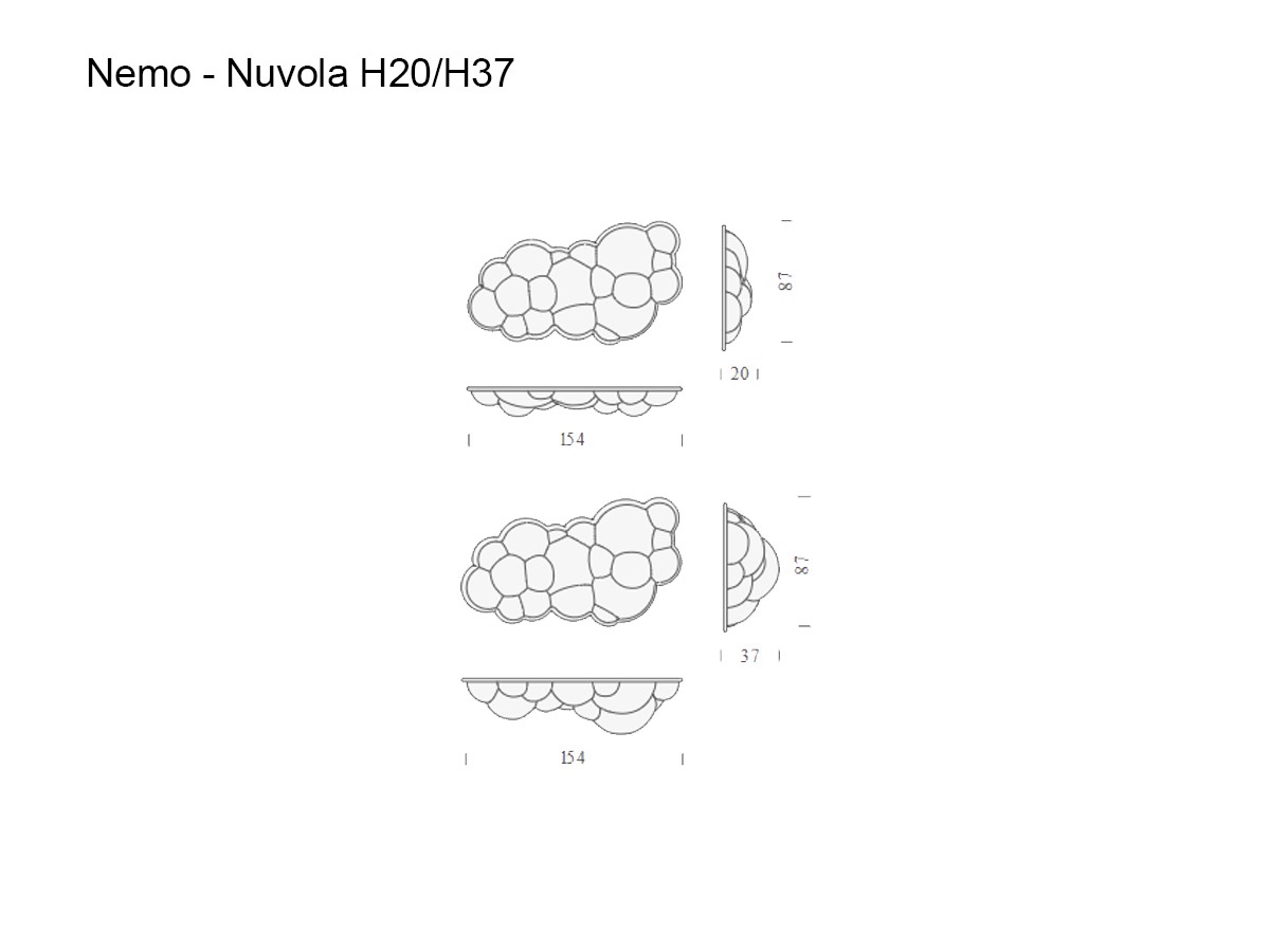 Nemo Nuvola Wall Lamp