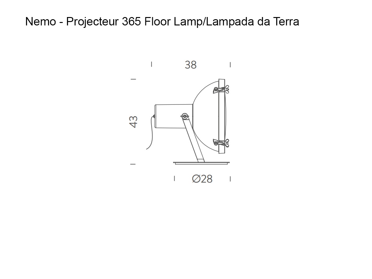 Nemo Projecteur 365 Floor Lamp Moka
