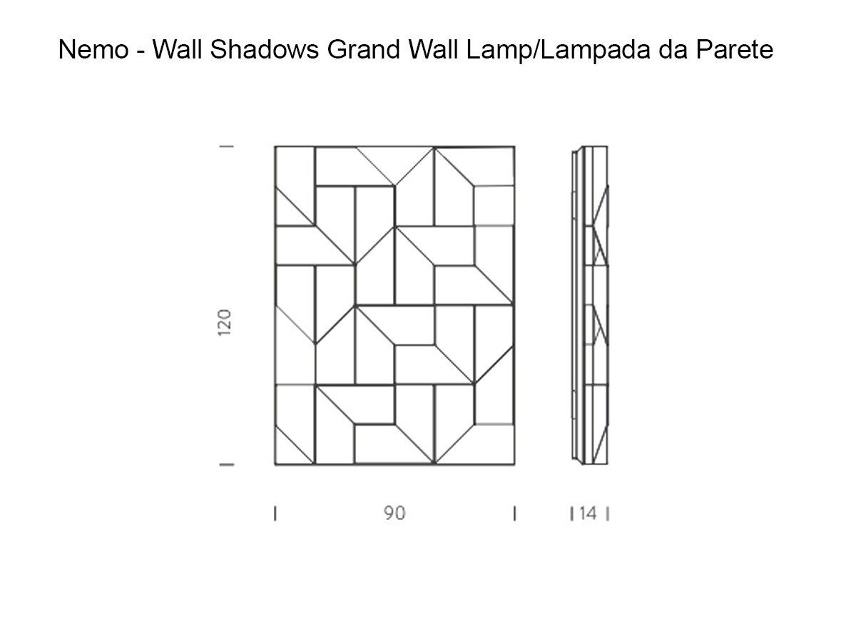 Nemo Wall Shadows Grand Wall Lamp