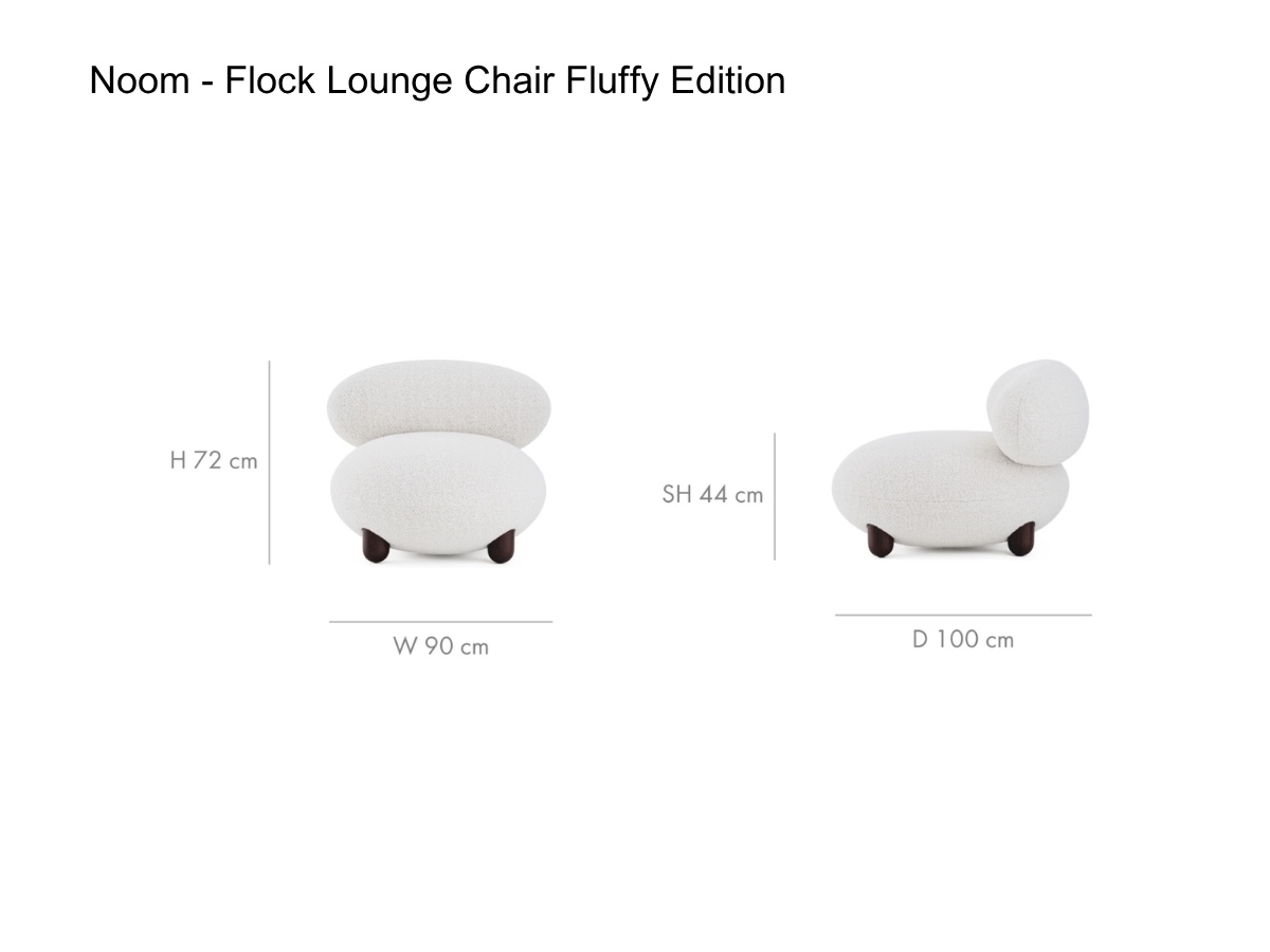 Noom Flock Lounge Chair Fluffy Edition
