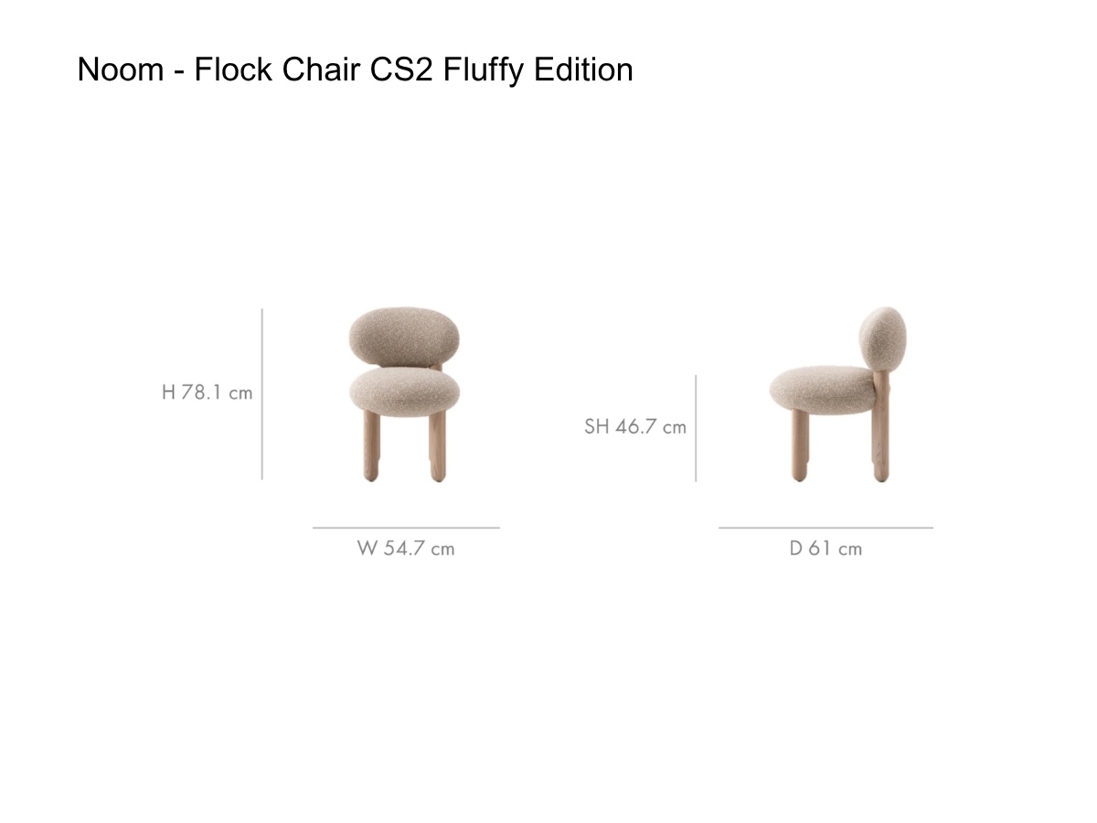 Noom Flock Chair Cs2 Fluffy Edition