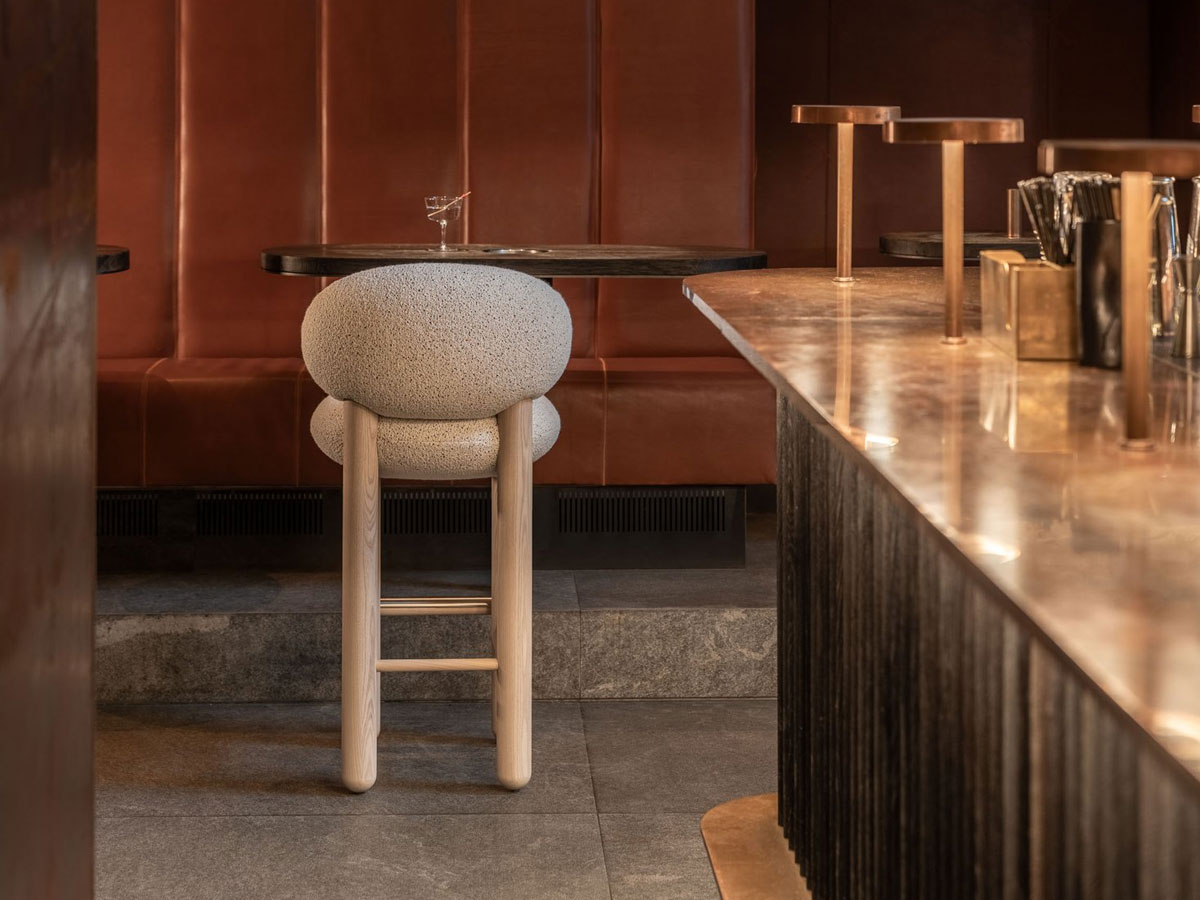 Noom Flock Bar Chair Cs1 Fully Upholstered