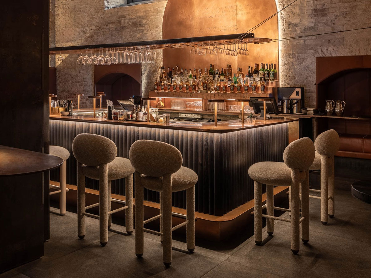 Noom Flock Bar Chair Cs1 Fully Upholstered