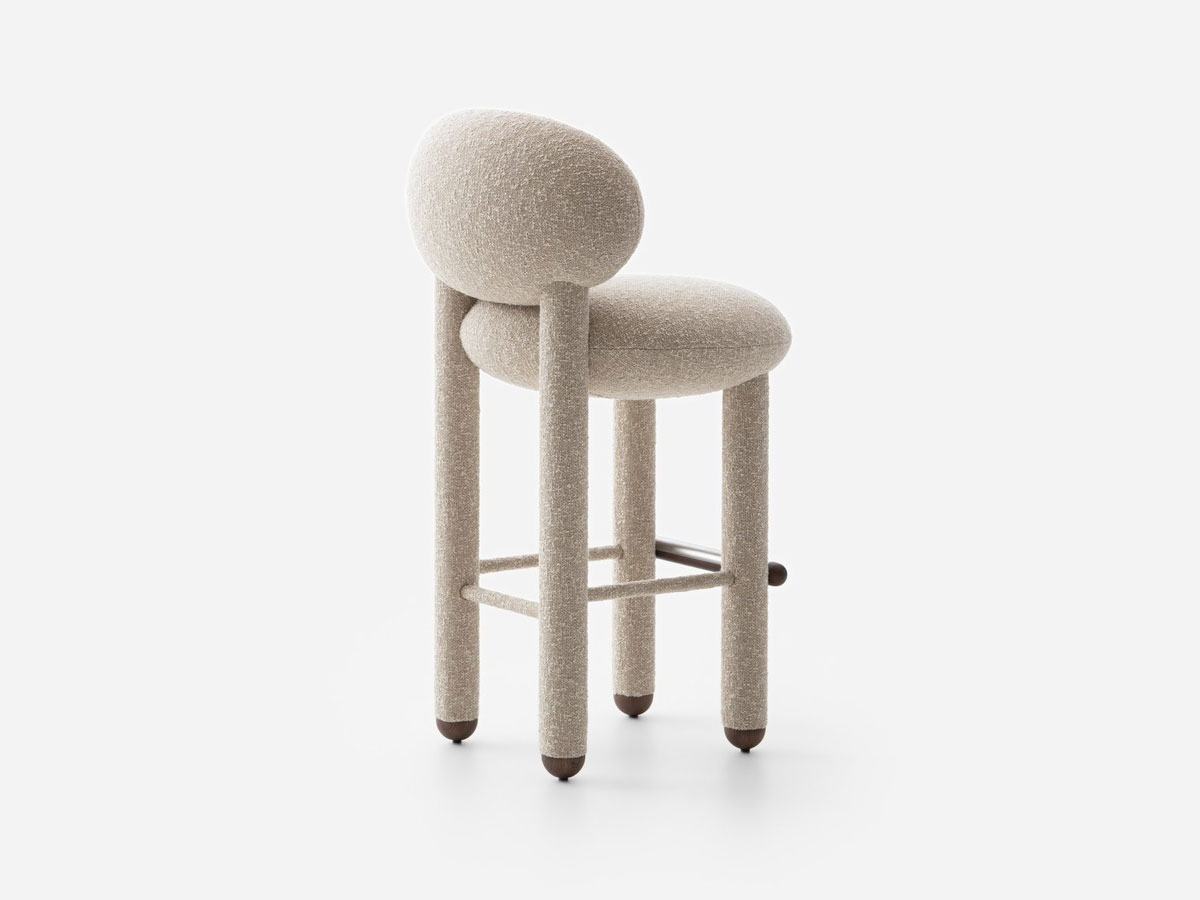 Noom Flock Bar Chair Cs1 Fully Upholstered