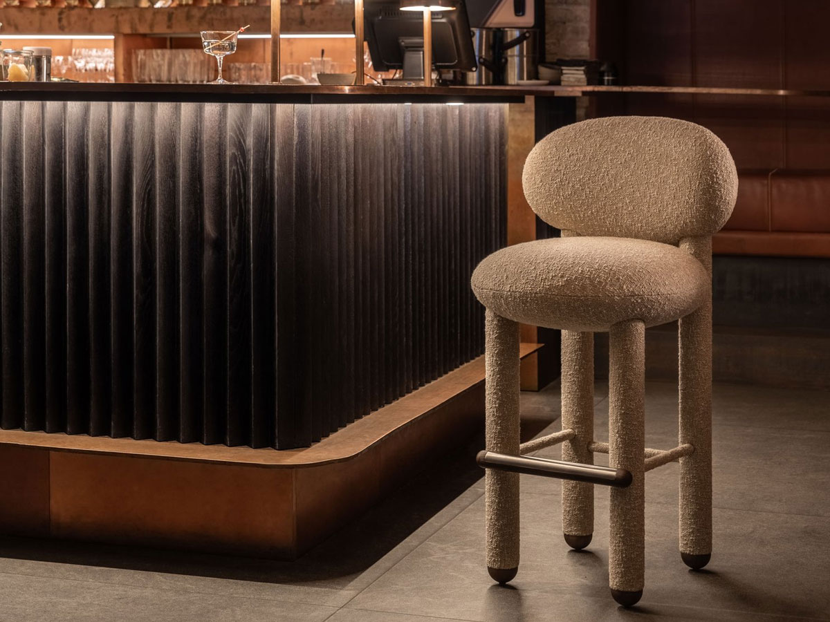 Noom Flock Bar Chair Cs1 Fully Upholstered