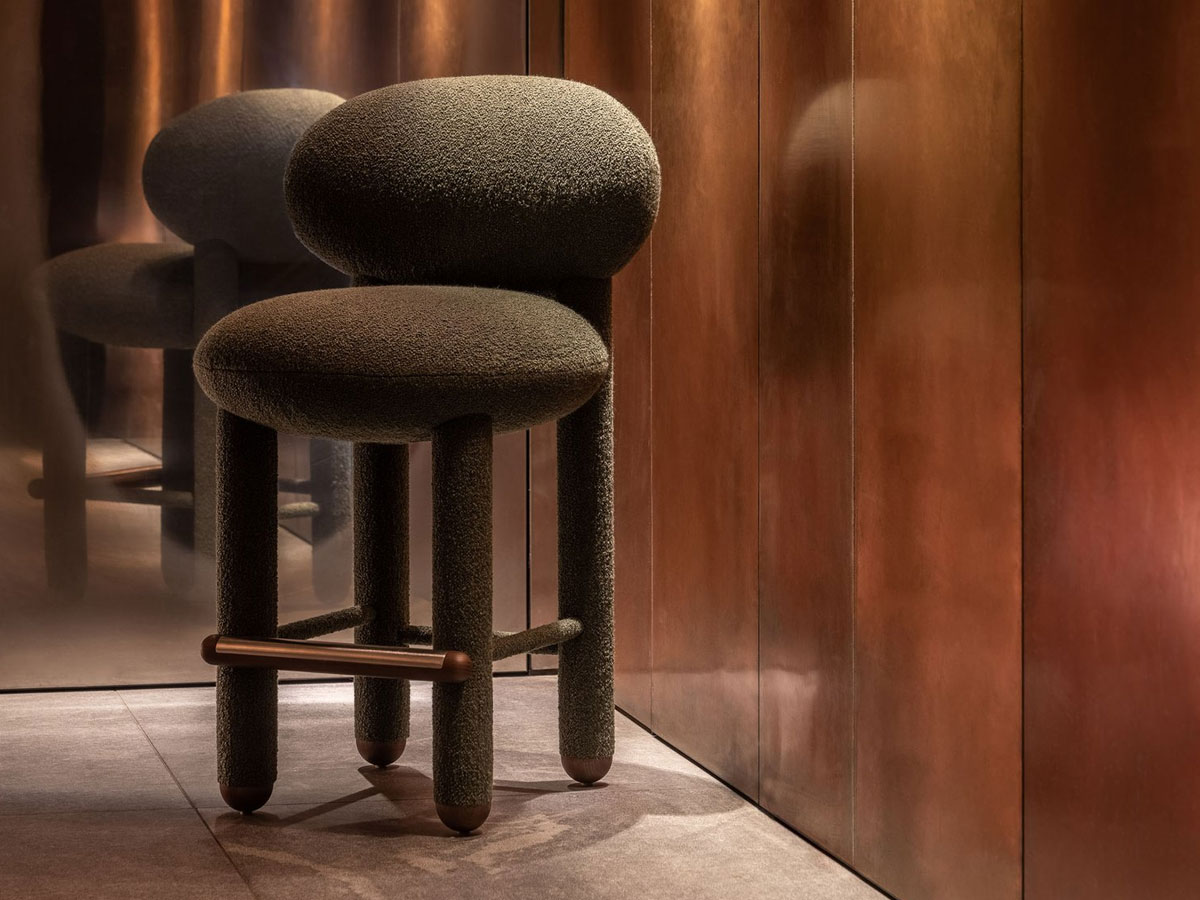 Noom Flock Counter Chair Cs1 H 65 Cm Fully Upholstered