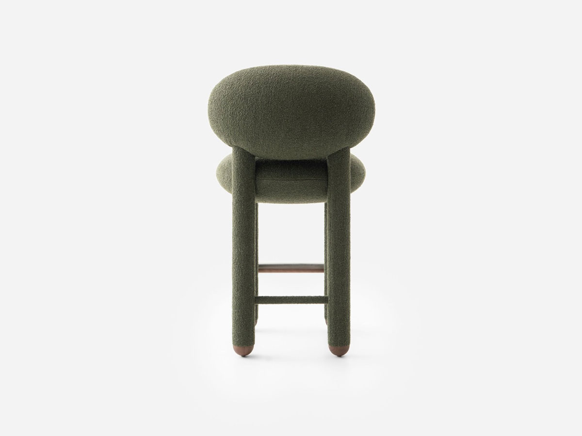 Noom Flock Counter Chair Cs1 H 65 Cm Fully Upholstered