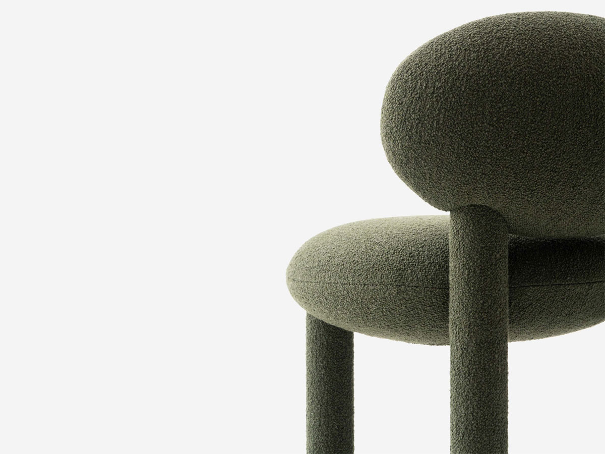 Noom Flock Counter Chair Cs1 H 65 Cm Fully Upholstered
