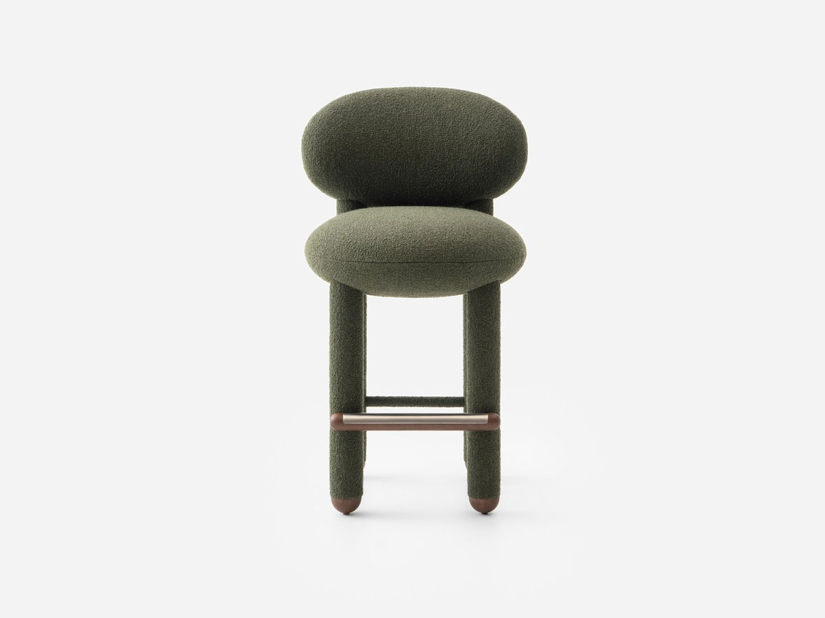 Noom Flock Counter Chair Cs1 H 65 Cm Fully Upholstered