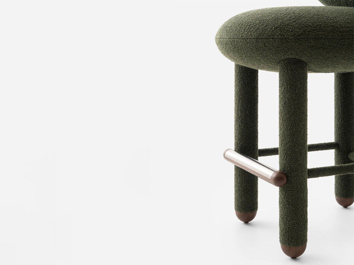 Noom Flock Counter Chair Cs1 H 65 Cm Fully Upholstered
