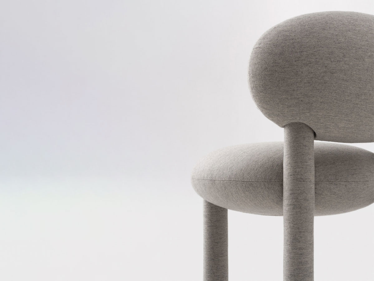 Noom Flock Counter Chair Cs1 H 65 Cm Fully Upholstered