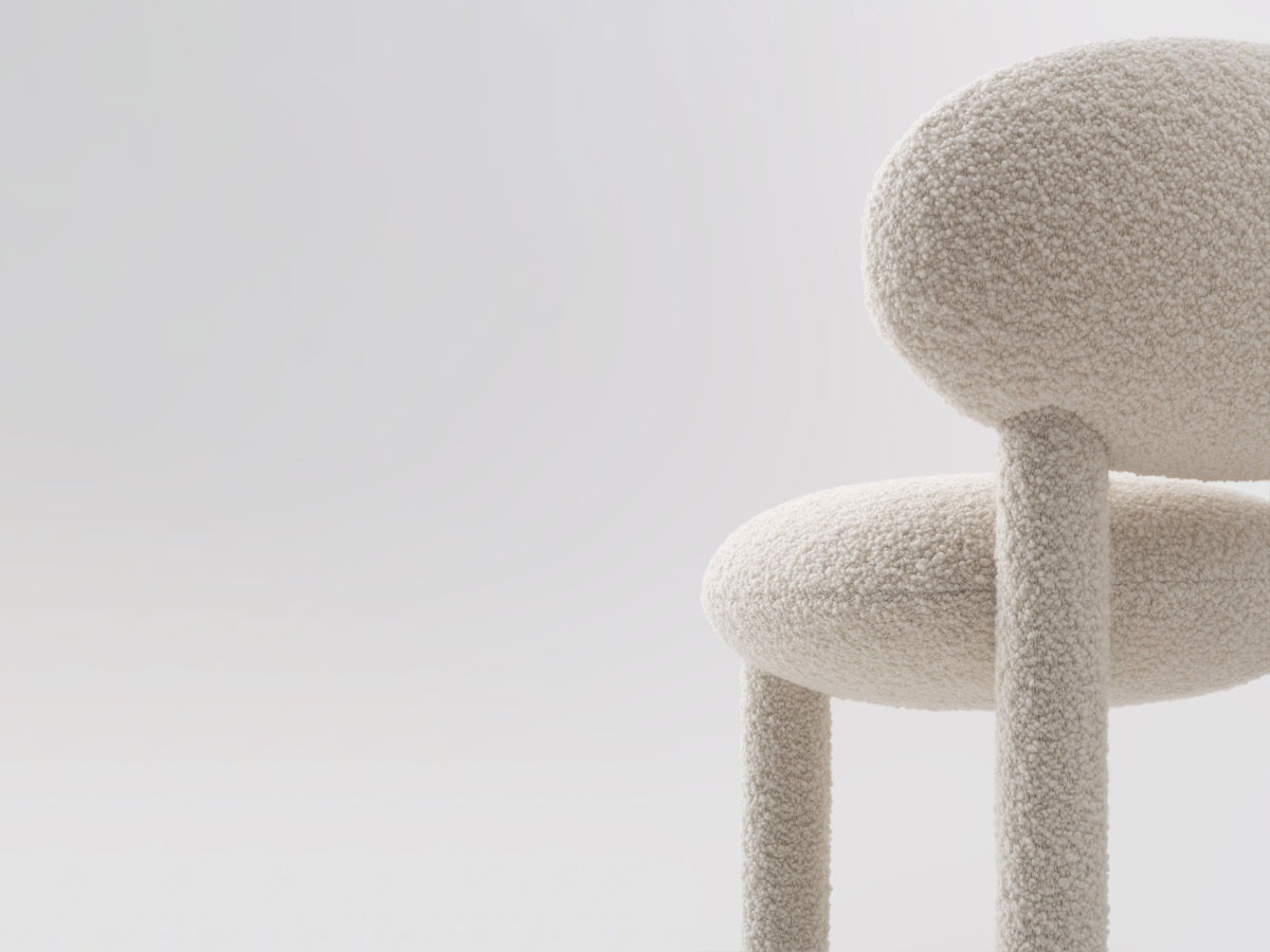 Noom Flock Counter Chair Cs1 H 65 Cm Fully Upholstered