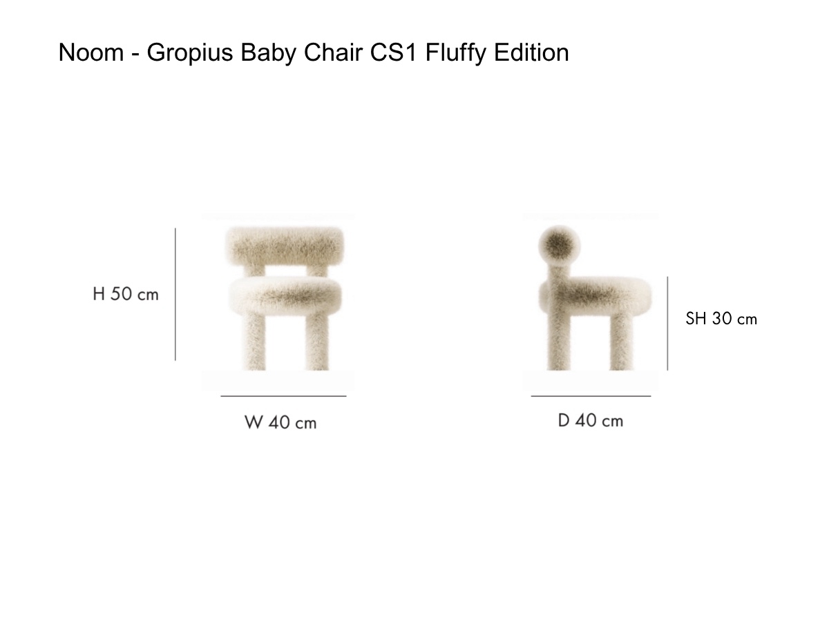Noom Gropius Baby Chair Cs1 Fluffy Edition