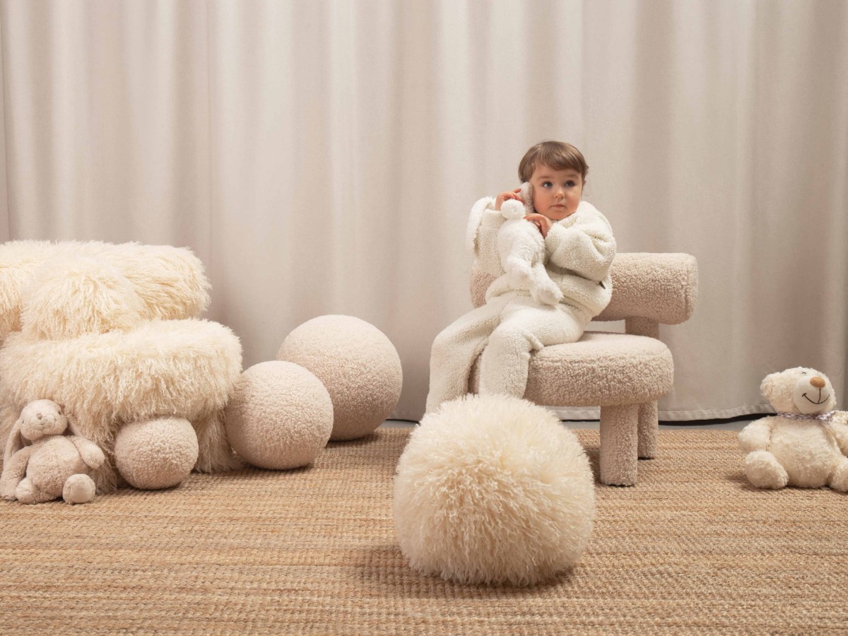 Noom Gropius Baby Low Chair Cs1 Fluffy Edition