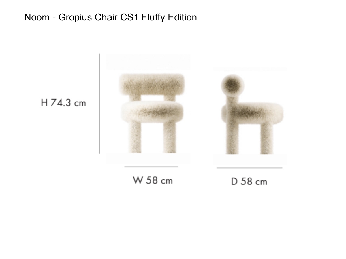 Noom Gropius Chair Cs1 Fluffy Edition