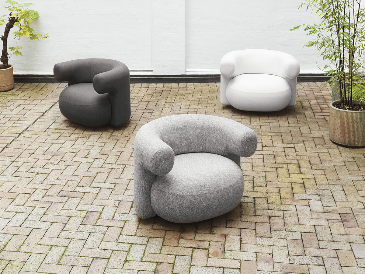 Normann Copenhagen Burra Lounge Chair Swivel Outdoor
