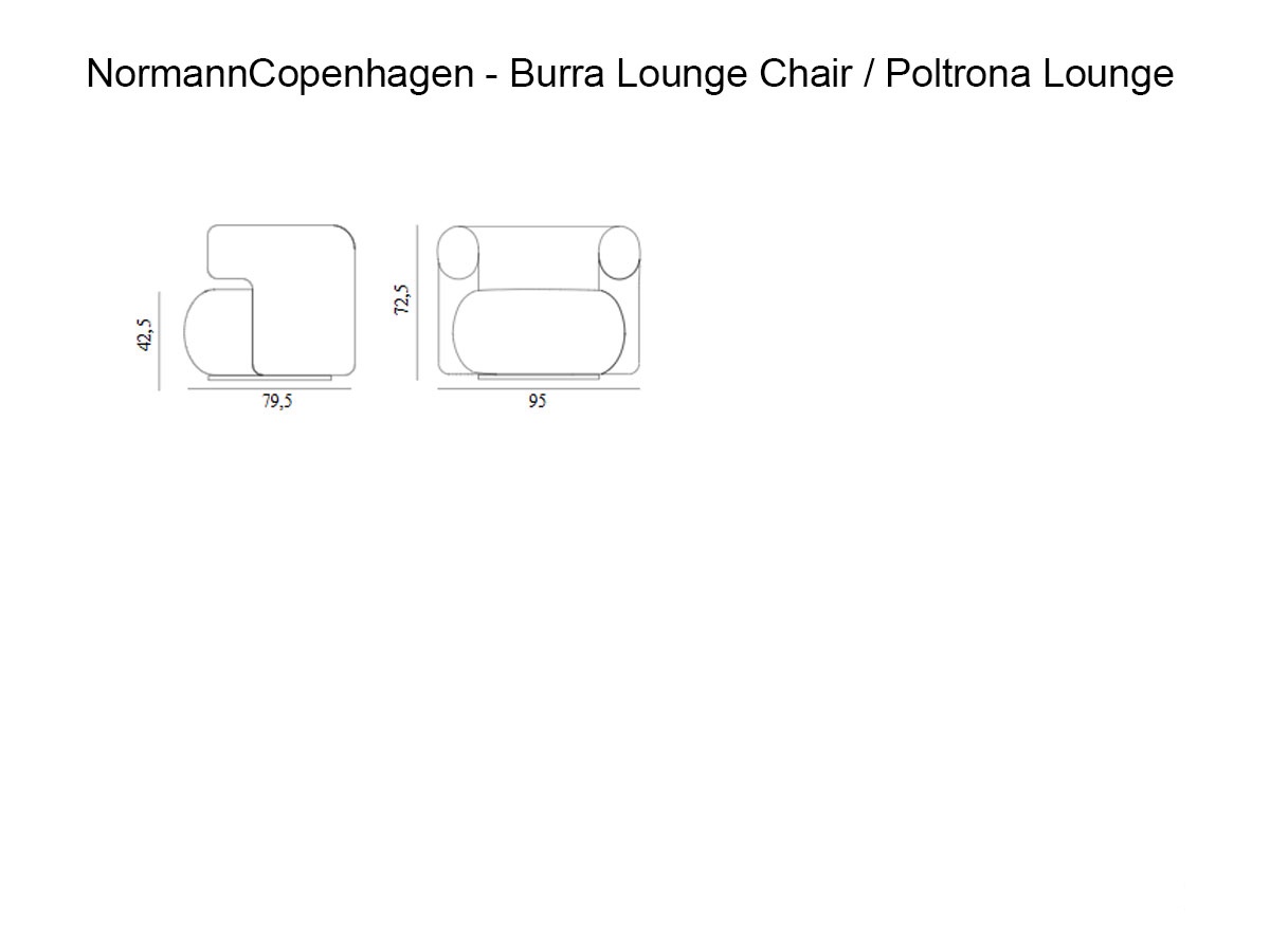 Normann Copenhagen Burra Lounge Chair Swivel Outdoor