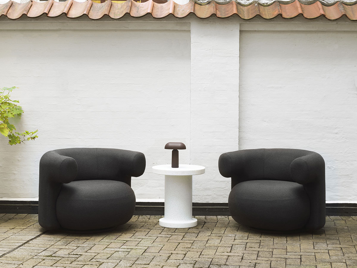 Normann Copenhagen Burra Lounge Chair Swivel Outdoor
