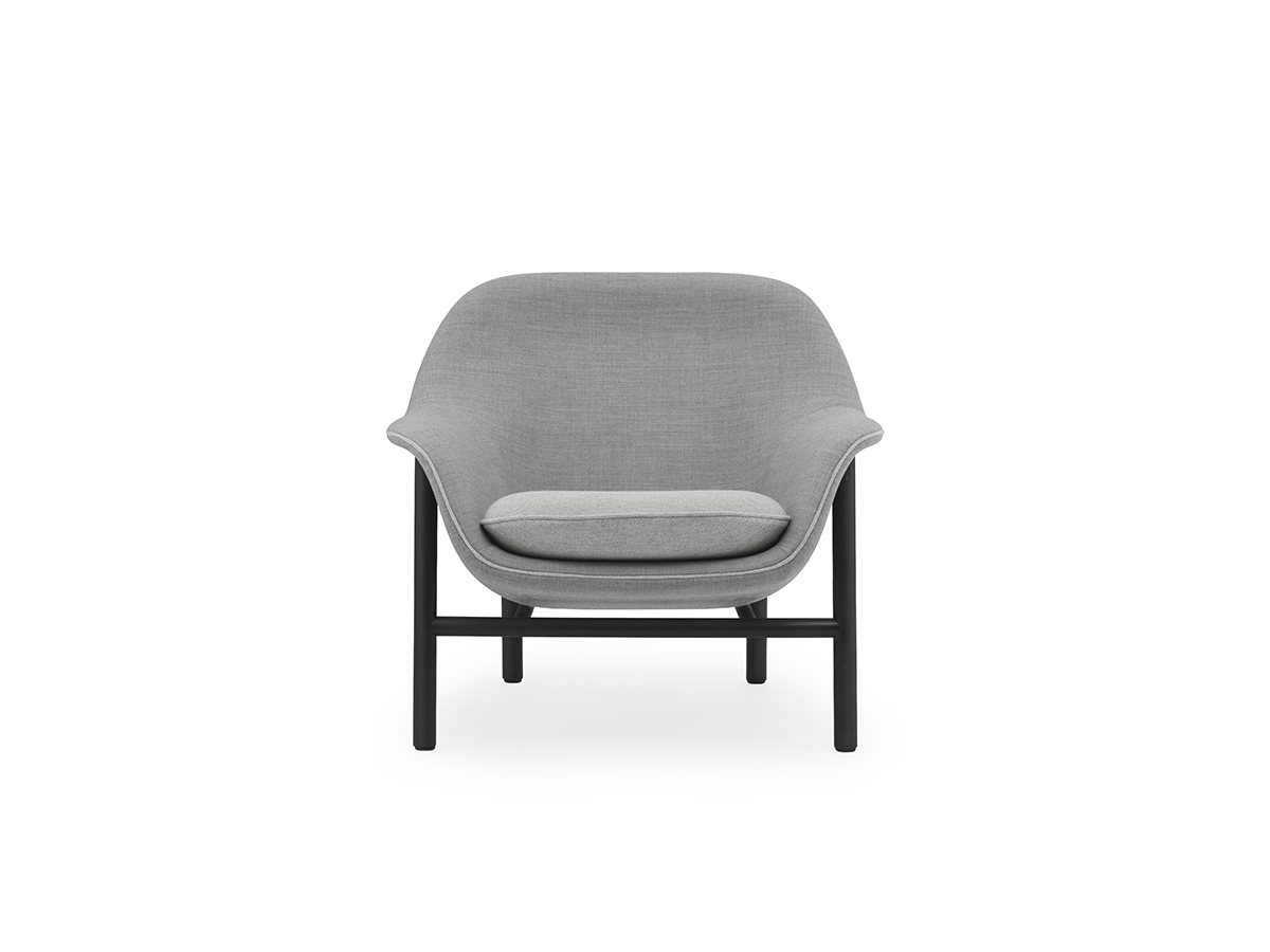 Normann Copenhagen Drape Lounge Chair Low Wood Base