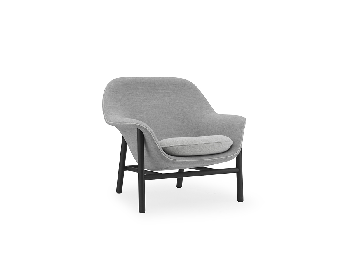 Normann Copenhagen Drape Lounge Chair Low Wood Base