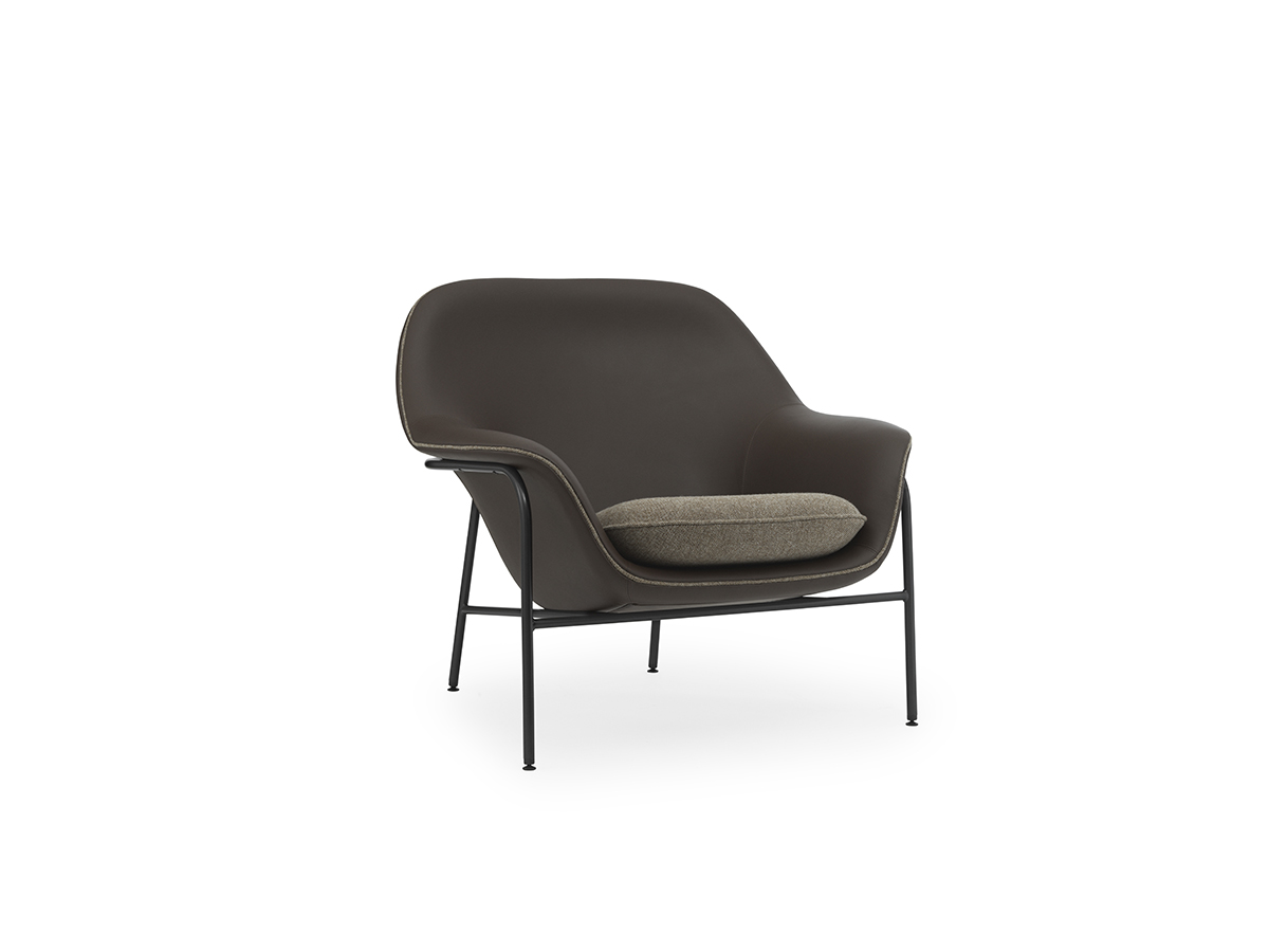 Normann Copenhagen Drape Lounge Chair Low Metal Base