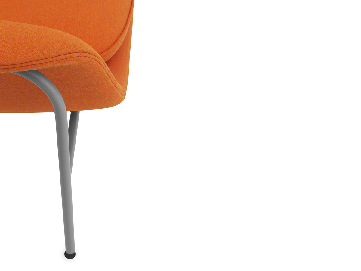 Normann Copenhagen Drape Lounge Chair Low Metal Base