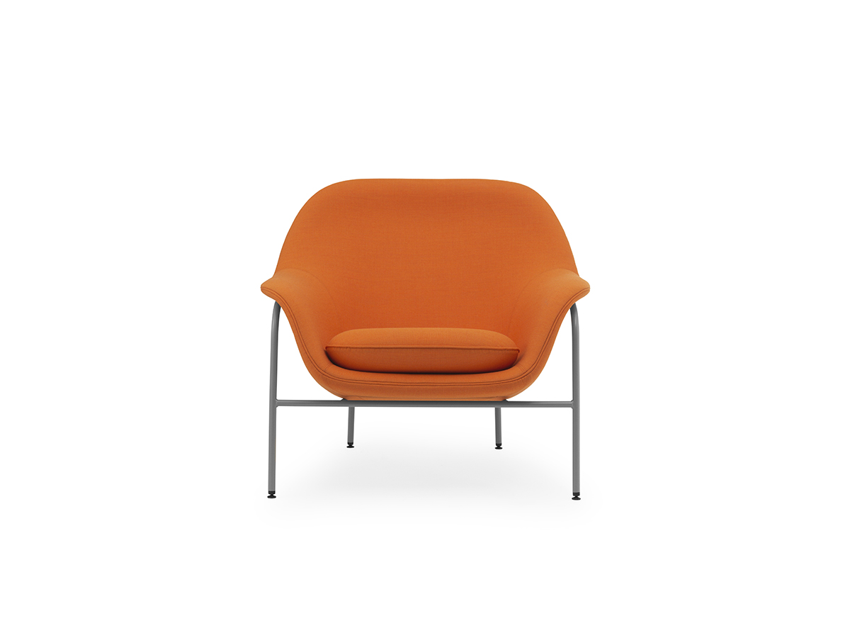 Normann Copenhagen Drape Lounge Chair Low Metal Base