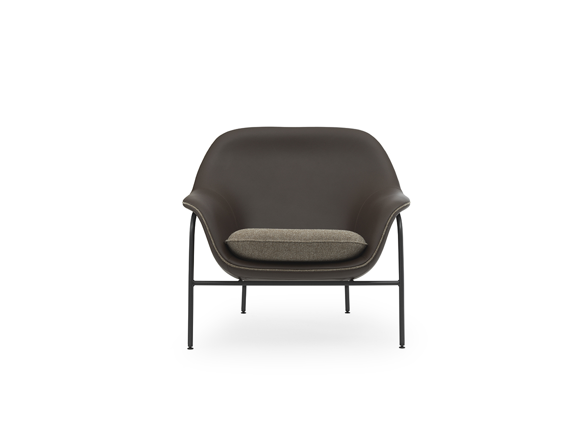 Normann Copenhagen Drape Lounge Chair Low Metal Base