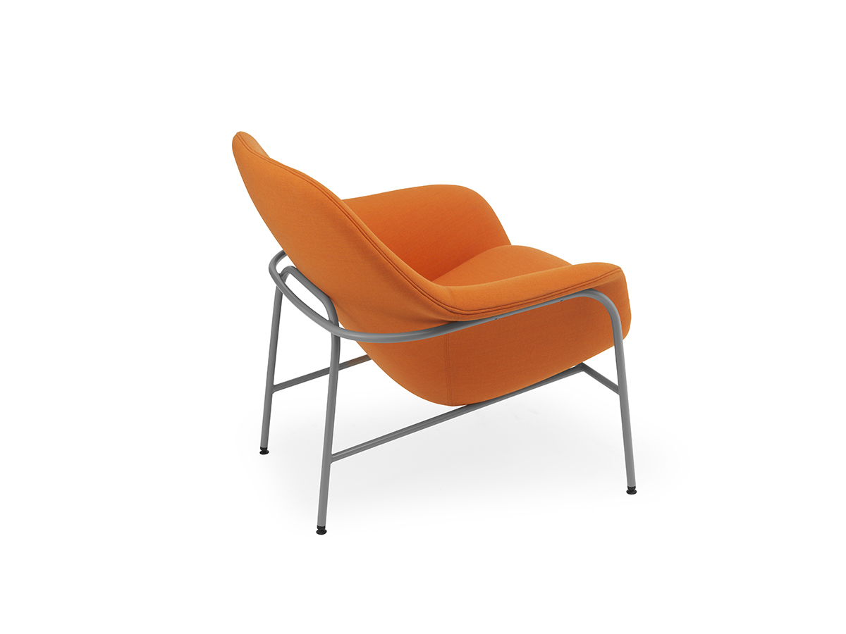 Normann Copenhagen Drape Lounge Chair Low Metal Base
