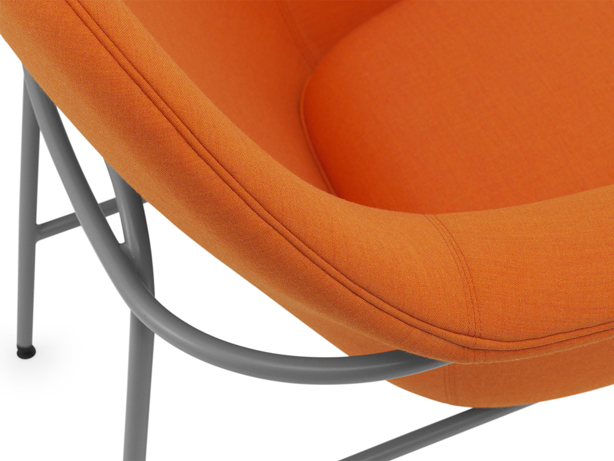 Normann Copenhagen Drape Lounge Chair Low Metal Base