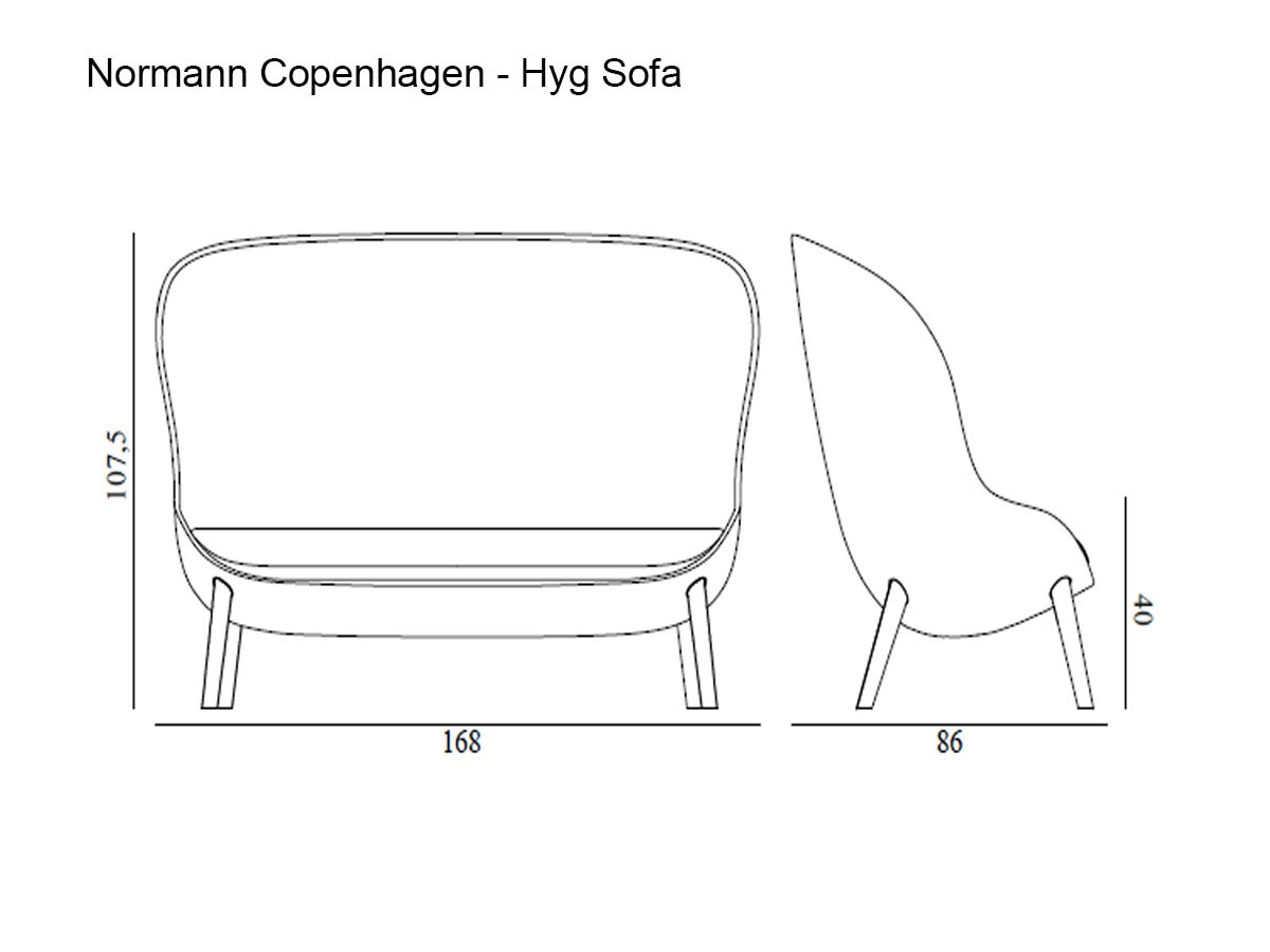 Normann Copenhagen Hyg Sofa Oak
