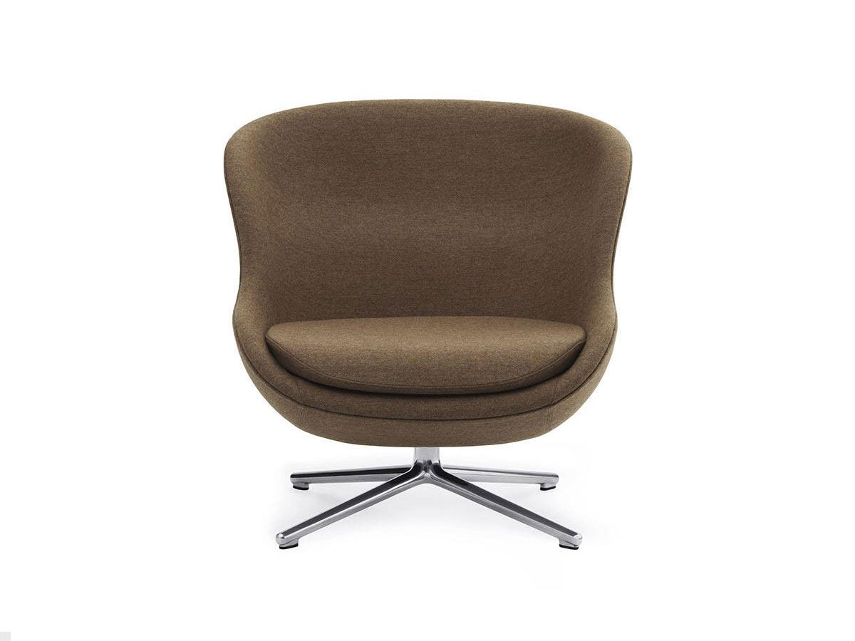 Normann Copenhagen Hyg Lounge Chair Low Swivel Alu