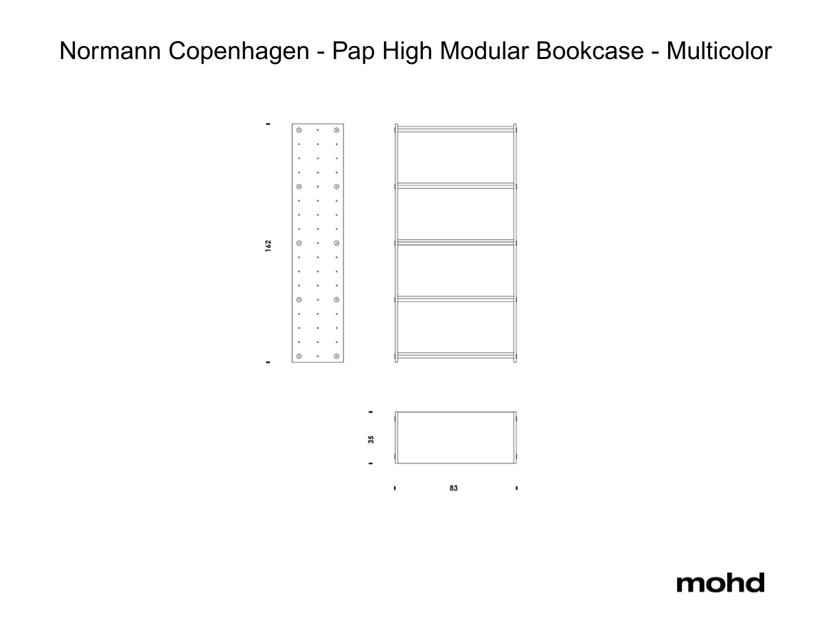 Normann Copenhagen Pap Modular Bookcase High