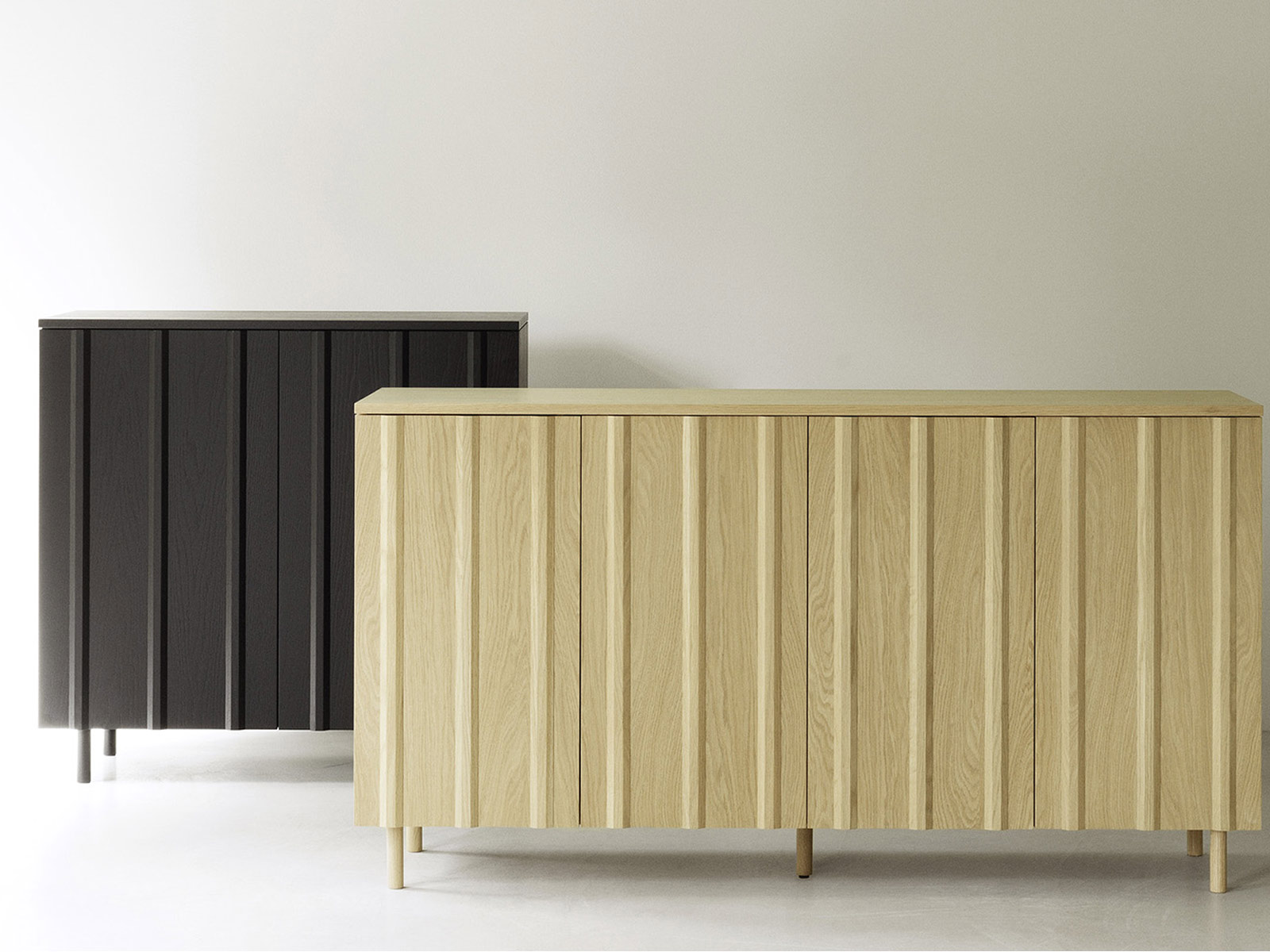 Normann Copenhagen Rib Cabinet Oak Cupboard