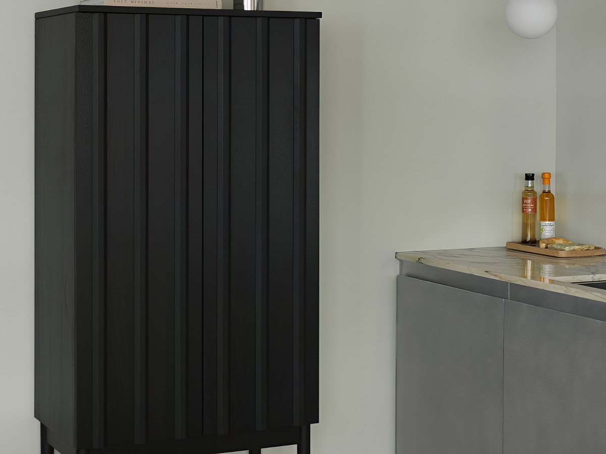 Normann Copenhagen Rib High Cabinet Soft Black