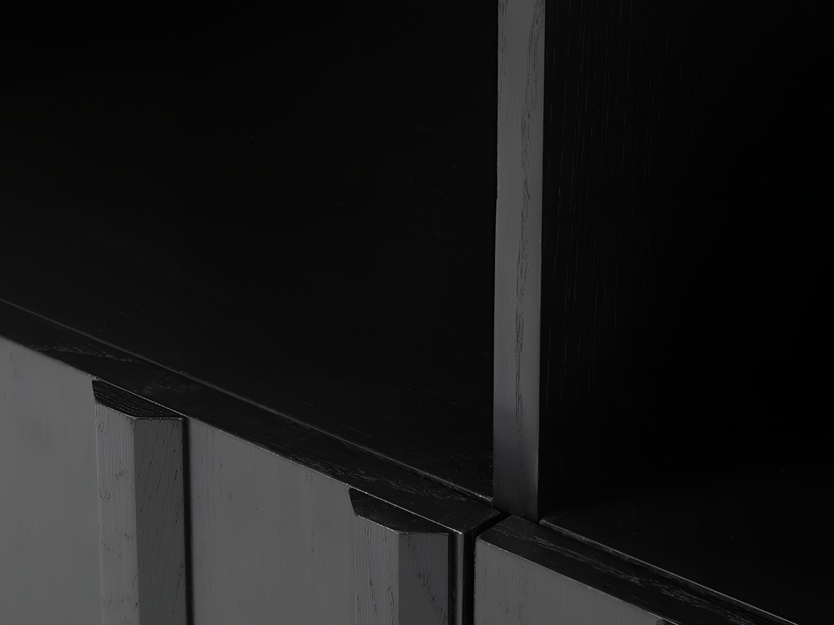 Normann Copenhagen Rib Low Sideboard Hybrid Soft Black