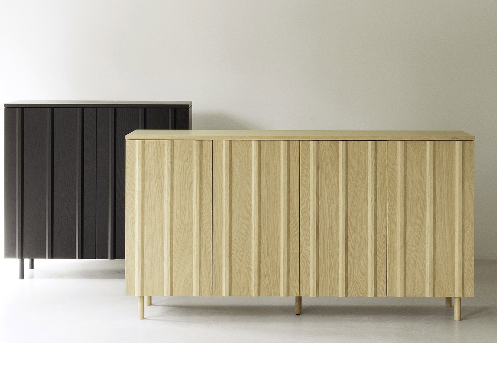 Normann Copenhagen Rib Siderboard Oak Cupboard