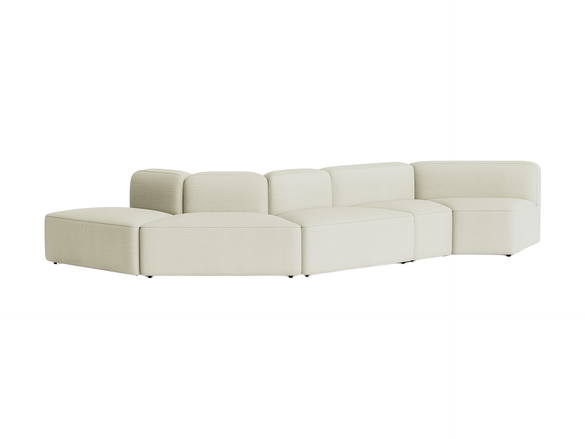 Normann Copenhagen Rope Modular Sofa 5 Seater Curved
