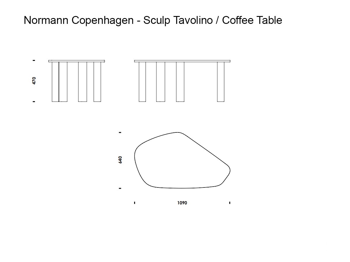 Normann Copenhagen Sculp Coffee Table Large