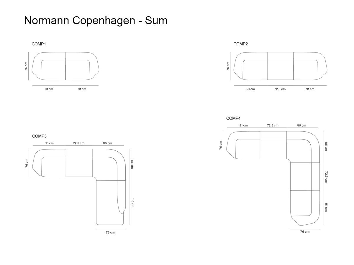 Normann Copenhagen Sum Sofa Collection