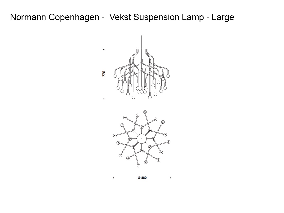 Normann Copenhagen Vekst Suspension Lamp Large
