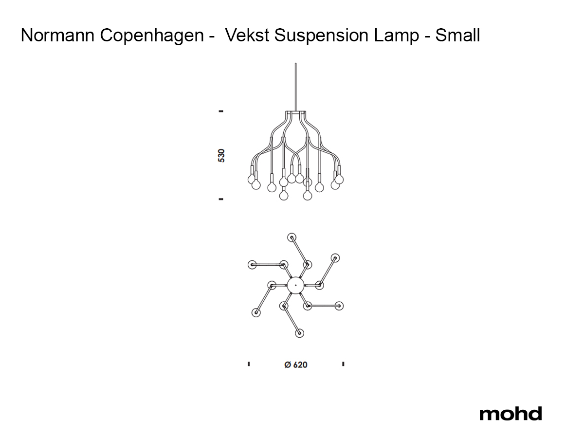 Подвесной светильник Normann Copenhagen Vekst, малый