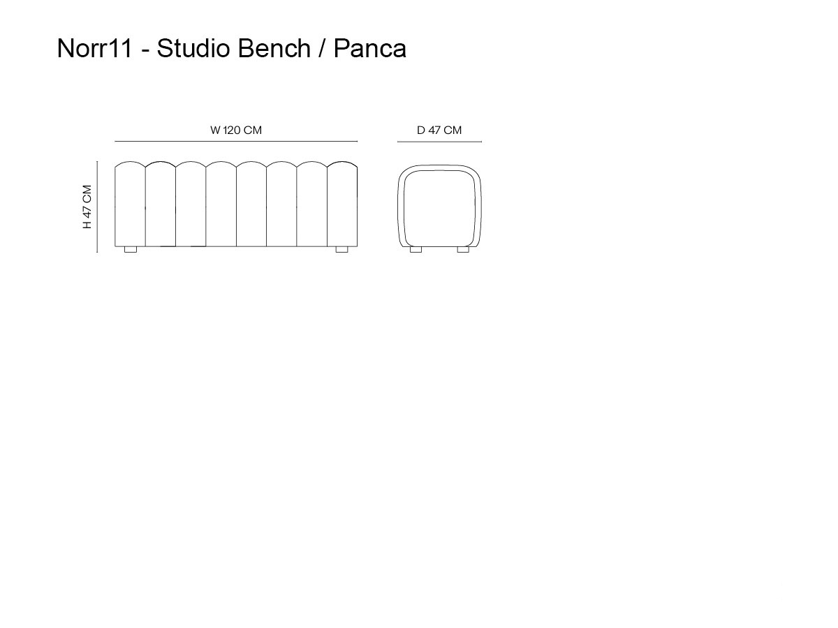 NORR11 Studio Bench