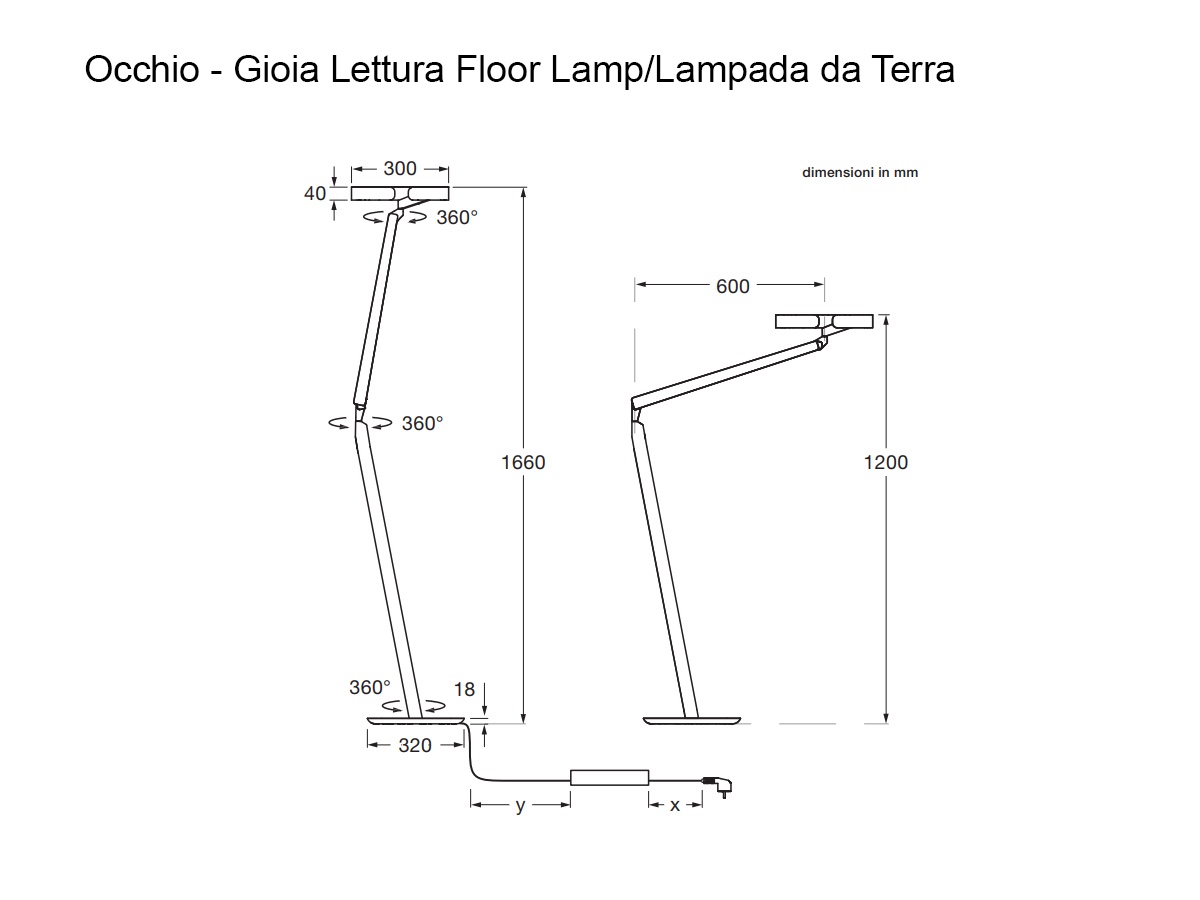 Occhio Gioia Lettura Floor Lamp Vibrant Green