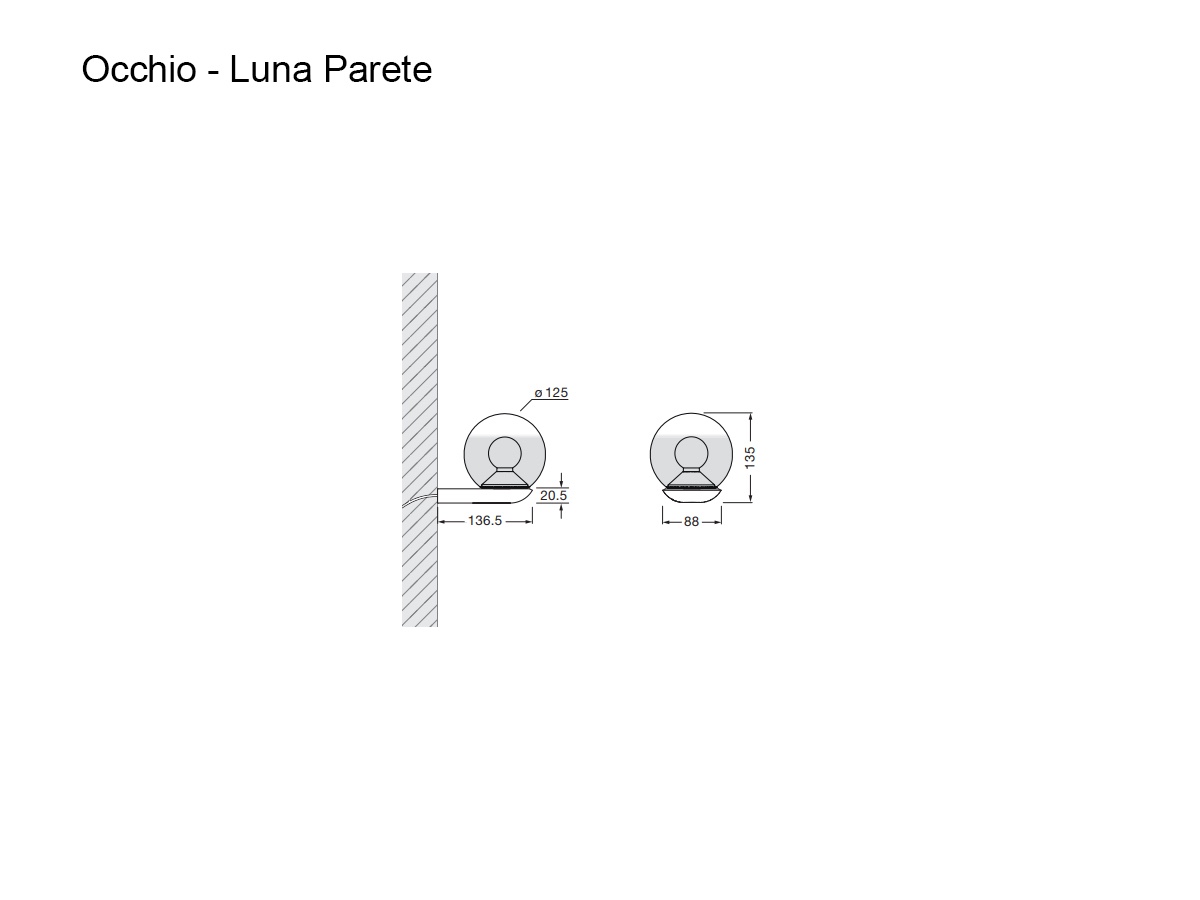 Occhio Luna Wall Lamp