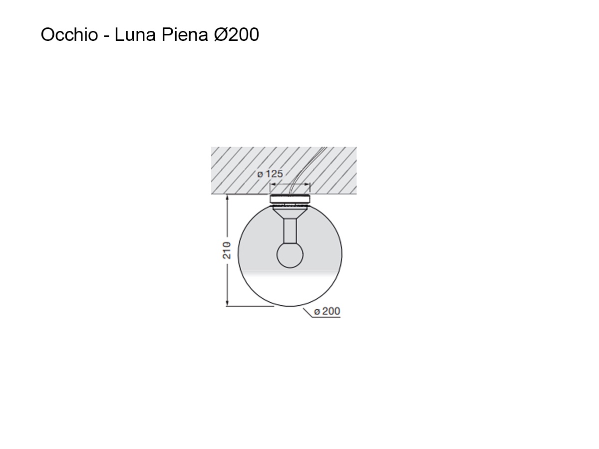 Occhio Luna Piena Up O200 Ceiling Lamp