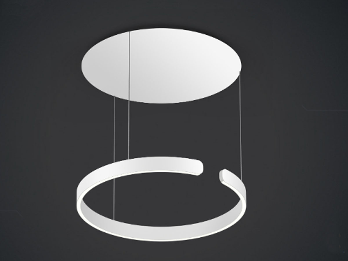 Occhio Mito 60 Variable Suspension Lamp White Canopy