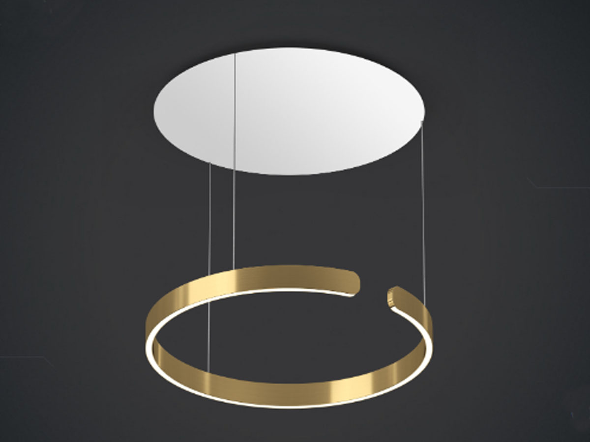 Occhio Mito 60 Variable Suspension Lamp White Canopy